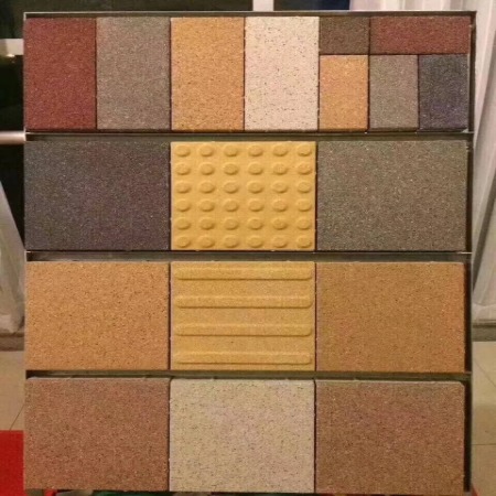 Colorful paver block